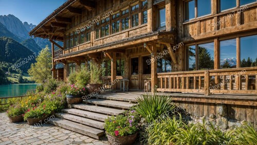 Spacious Bavarian Alpine Chalet with Lake and Mountain Views