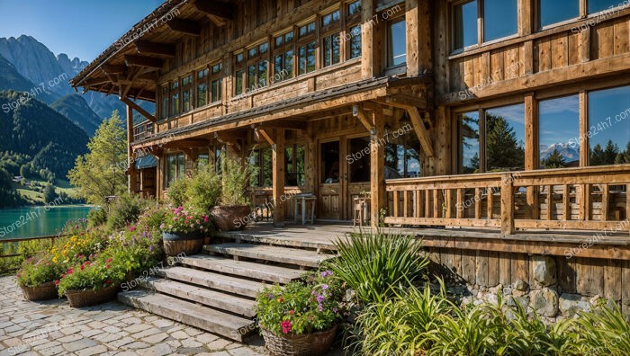 Spacious Bavarian Alpine Chalet with Lake and Mountain Views