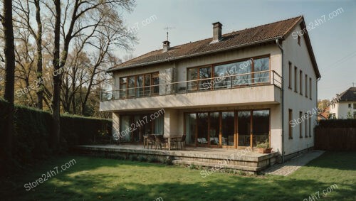 Spacious German family home with large balcony and serene setting