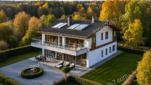 Stunning German hillside home with modern design and forest views