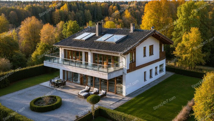 Stunning German hillside home with modern design and forest views