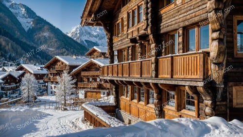 Traditional Bavarian Chalets with Wooden Architecture