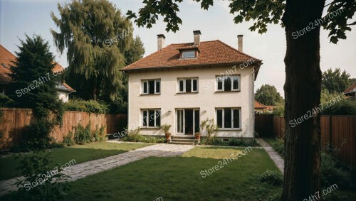 Traditional German Family Home with Spacious Garden and Red Roof