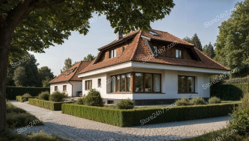 Traditional Southern German Cottage with Charming Garden and Pathway