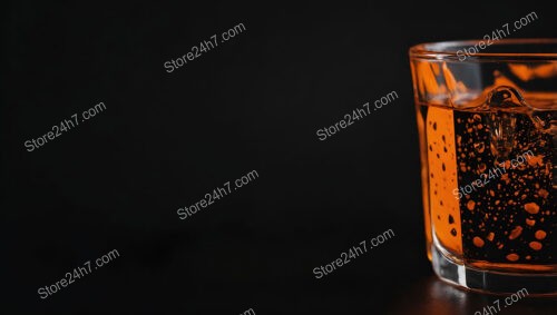 Vibrant Orange Liquid in a Clear Glass