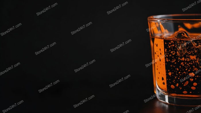 Vibrant Orange Liquid in a Clear Glass