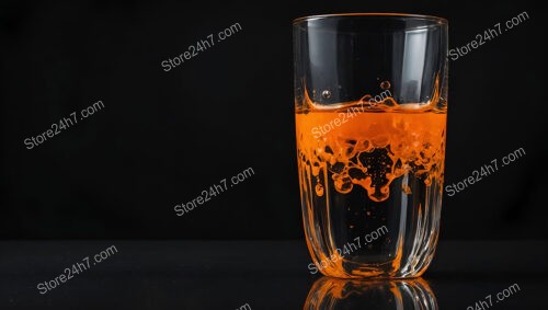 Vibrant Orange Liquid in a Tall Glass