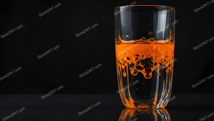 Vibrant Orange Liquid in a Tall Glass