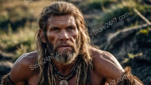 Caveman Staring Intensely Into the Distance