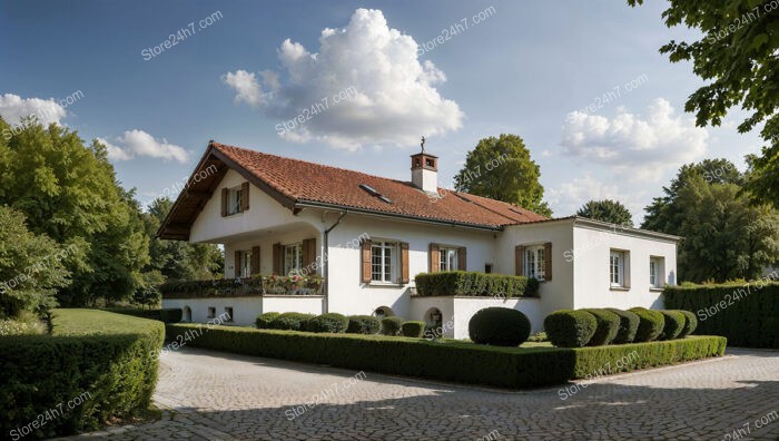 Charming German villa with landscaped garden and picturesque setting