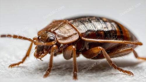 Macro photograph of a cockroach with detailed antennae and legs