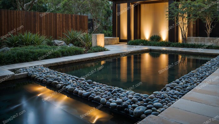 Modern Minimalist Garden Design with Serene Reflecting Pool