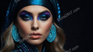Mystical Midnight: Vibrant Blue and Purple Makeup Looks