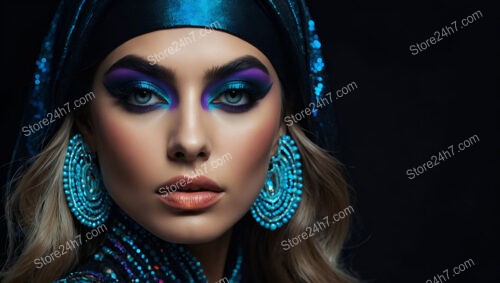 Mystical Midnight: Vibrant Blue and Purple Makeup Looks