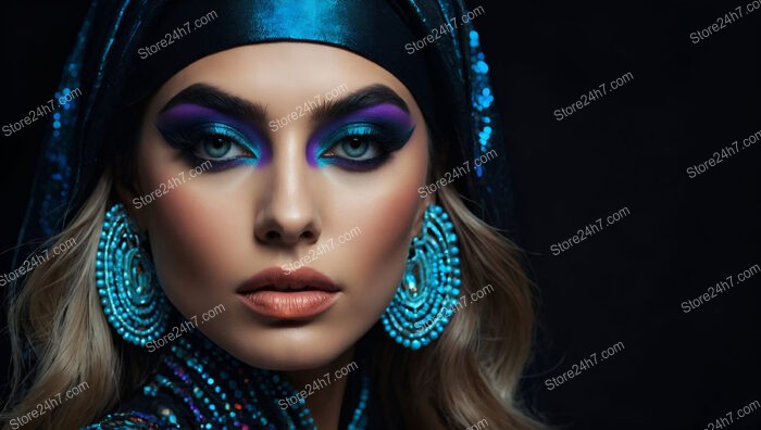 Mystical Midnight: Vibrant Blue and Purple Makeup Looks