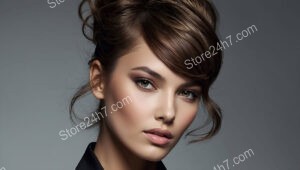 Refined Side-Swept Updo for a Chic Office Look
