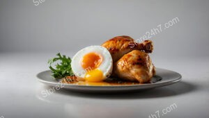 The Irony of Life: A Cooked Chicken and Its Egg
