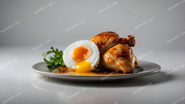 The Irony of Life: A Cooked Chicken and Its Egg