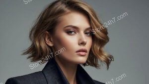 Wavy Bob for a Modern, Effortlessly Stylish Office Look