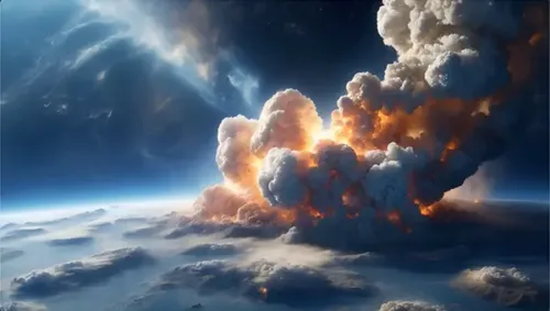 Colossal Nuclear Explosion from Space