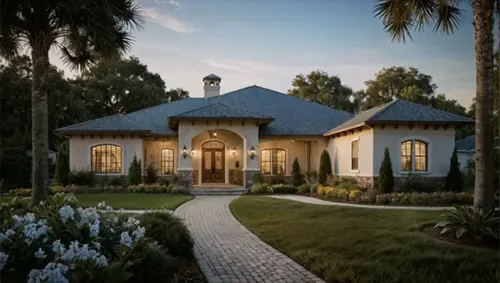 Elegant Estate with Arched Entrance