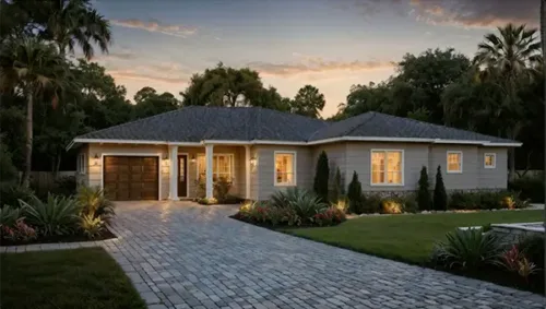 Elegant Private Home at Dusk