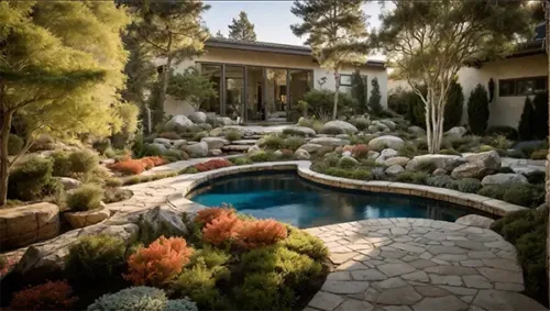 Tranquil Garden Oasis with Pool