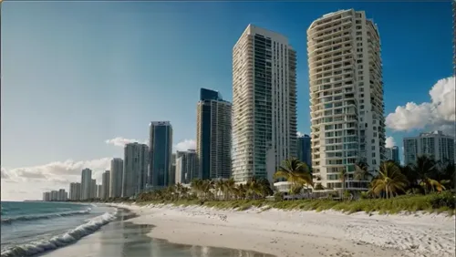 Beachfront High-Rises in Coastal Paradise