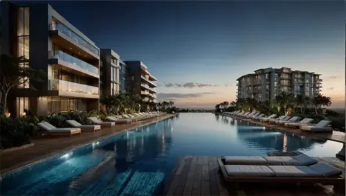 Resort Courtyard with Infinity Pool