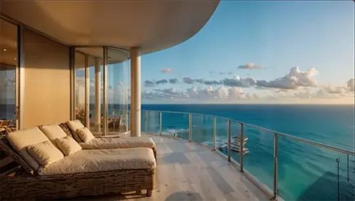 Penthouse Terrace Overlooking the Ocean