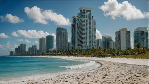 South Florida Beachfront Skyline Views