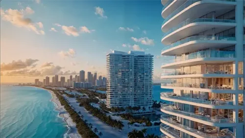 Luxury Oceanfront Condo with Cityscape