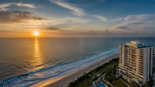 Oceanfront Condo Serenity at Sunset