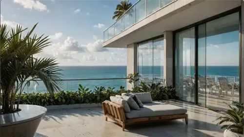 Florida Oceanfront Condo Terrace Bliss