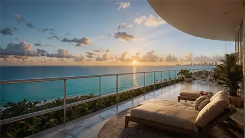 Oceanfront Florida Condo Sunset Bliss