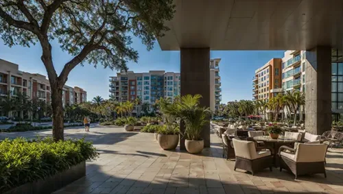 Chic Texas Condo Entrance Oasis