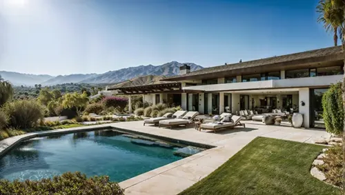 California Luxury Home with Mountain Views