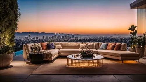 Sunset Terrace Overlooking Los Angeles