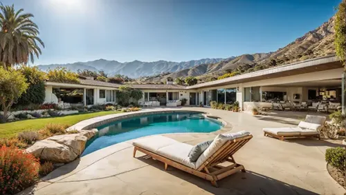 Modern California Home with Mountain Views