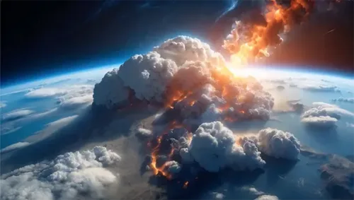 Planetary Destruction Unfolds: Massive Explosion