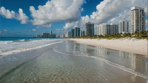 Sunny Florida Beachfront with Condos