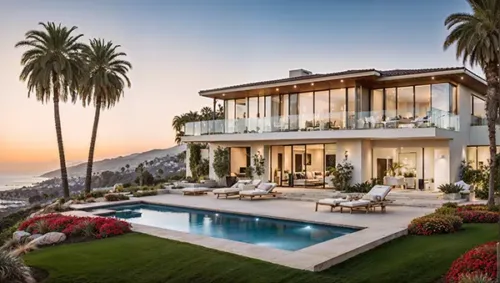 Modern Oceanview Estate in Southern California