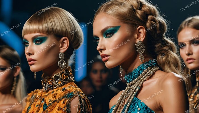 Bold Looks: Fashion’s Edge with Dramatic Makeup and Couture