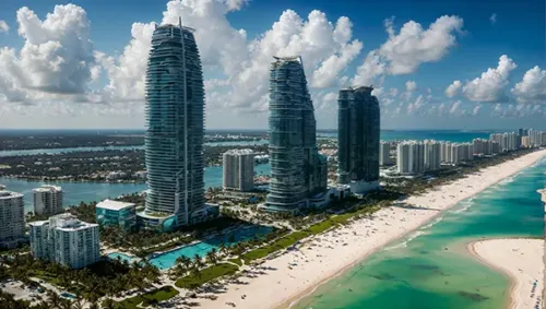 Futuristic Coastal Towers in Florida