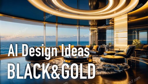 Black & Gold Interior Ideas from AI video